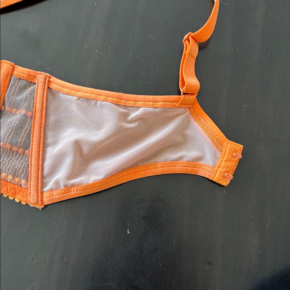 Aubade- pure vibration Elegant Orange Lace Bra - Picture 7 of 7